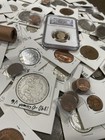 Mystery Coin Lot  1- 20 Value U s  And Foreign Coins Au   Bu   Unc   Silver