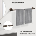 4 Piece Antique Bathroom Hardware Accessories Set Oil Rubbed Bronze 24 Inch T   
