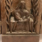 Antique Alter Hand Carved Wood Rare Home Prayer Goth Reto Cool Mcm Vintage Decor