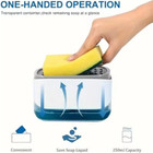 Modern Kitchen Soap Dispenser     White Liquid Pump With Sponge Holder
