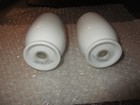 Mikasa Salt   Pepper Shakers Classic Flair Calla Lilly White  3 5 8  Tall - Vgc