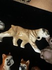 Miniature Bone China Boxer  Figurines Dogs  Cats  Monkey chickens Etc Vint Lot