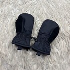 Columbia Toddler One Size Black Mittens Zip Closure Fleece Lined