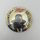 Count On A Miller Halloween Button Pin Dracula Vampire Beer Promo 1995 Set Of 2