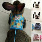 Rabbit Vest Guinea Pig Rat Ferret Harness   Lead Breathable Soft Pet Leash Set    