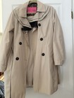 Betsey Johnson Women s Beige Trench Coat Size S Belted