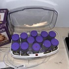 Conair More Big Curls 12 Jumbo Hot Rollers Curlers Chv12n Purple With Clips  12 