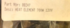 Gold Medal Products 88247 Heat Element 700w 120v