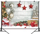 Christmas Themed Photography Backdrop 7x5ft Holiday Portrait Studio Props