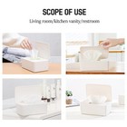 Tissue Box Cover  Rectangular Tissue Holder Case Dispenser For Bathroom Table
