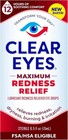 Clear Eyes Maximum Strength Redness Relief Eye Drops 0 5 Fl Oz 3-pack Exp 2028