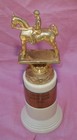 Vintage 1956 8  Christiana Horse Show Equestrian Trophy W white Bakelite Base