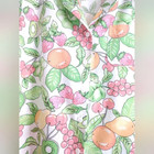 Super Cute Vintage Fruit Print Women s Camp Shirt Short Sleeve By Erika Medium