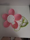 Vintage Ikea Smila Blooma Pink Flower Wall Lamp W limegreen Cord-works Wth Bulb