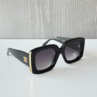Chanel Ch5435 Black Rectangle Sunglasses Gray Gradient Lens