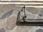 Vintage Antique Brass Fireplace Fender Rail Guard Surround