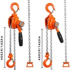 Vevor 0 25t 0 5t Mini Lever Block Chain Hoist Ratchet Come Along Puller 5 10ft