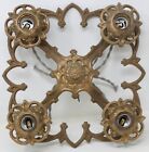 Antique 1920 s Ceiling 4-bulb Light Fixture 13  X 13  Install Ready New Wiring