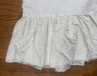 Ivory Off White Eyelet Lace Baby Crib Skirt Dust Ruffle