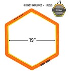 6 Hex Agility Rings  Footwork Speed Training Gear With Carry Bag