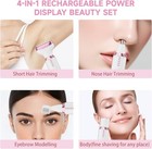 Electric Razor For Women 4 In 1 Bikini Trimmer Body Shaver Wet Dry Led Display