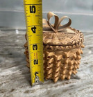 Passamaquoddy Native American Woven Basket With Lid Sweetgrass Vintage