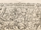 1866 The Environs Of London Antique Map
