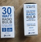 2 Lot Radio Bulb 30 Watt Smokey Finish Lumin Vintage Style Edison