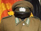 1950s East German Ddr Green Piped Border Police   Grenzpolize Khaki  Tunic   Cap