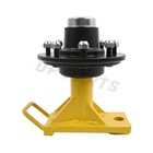 Pair 8 X 6 5 Lug 9000lb Yellow Shipping Container Wheels  Bolt-on Spindle Kit Us