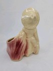 Vintage Shawnee Pottery Fisher Boy Planter 532 Tree Stump Figurine Usa 1940s   