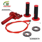 Jfg Racing Motorcycle Throttle Assembly 7 8  22mm Quick Twist Normal  Red 