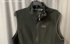 Rei Men s Black Full Zip Fleece Vest Grid Lined Outdoor Layer Sz L