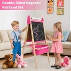 All-in-one Art Easel For Kids  Adjustable Double Sided Easel For Toddlers Wit   