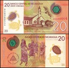 Nicaragua 20 Cordobas  2019  P-210a 2  Unc  Polymer X 100 Pcs Bundle Pack