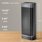 1500w Oscillating 60   Portable Space Heater 12hr-timer With Remote Control