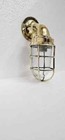 Solid Brass Caged Swan Neck American Bulkhead Industrial Wall Light Set Of 4
