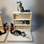 Vintage 80   s B  Kliban Ceramic Cats Bookends Made By Taste Setter Sigma In Japan