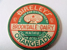 Vintage Milk Bottle Cap Brookdale Dairy Orangeade