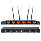 Wireless Microphone System Uhf 6 Handheld Metal Dynamic Mic Church Ktv School
