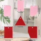 Scraper Cake Decorating Comb  Smoother  Flexible Plastic Dough Scraper For Bread