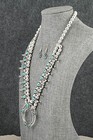 Turquoise   Sterling Silver Squash Blossom Set - Phil Garcia
