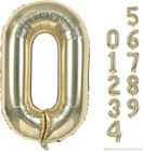 40  Balloon Number 0 Champagne Gold  Large Foil Number Balloons For Girls