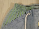 Vintage Nwt Oshkosh Bgosh Shorts    12 Moths Green Stripes Sideways Pockets Nos V3