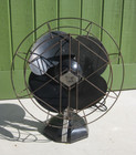 Vtg Art Deco Robbins   Myers Oscilating Fan D12a6-01 Double Diamond Fan Works 