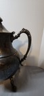 Vintage Silver Plated Sheridan Heavy Tea Coffee Pot 12  Tall Victorian Ornate
