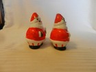 Vintage Ceramic Santa Claus Salt   Pepper Shakers Set With Handles From Taiwan