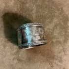 Victorian Silver Plate Floral Design Napkin Ring No Marking