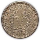 1902 Liberty Head V Nickel Almost Uncirculated Au Coin  Cleaned  24391