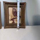 Pair Of Vintage Great Horned Barn Owl Bird Prints Wood Look Frame E  Rambow 6 